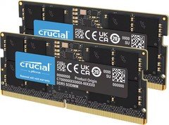 Crucial - 128GB Kit (2x64GB) DDR5 5600MHz C46 SODIMM Laptop Memory - Black