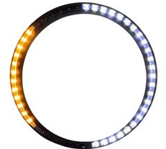 Custom Dynamics - PB-7TR-SEQ-1B - Probeam Amber/White Headlamp Trim Ring with...