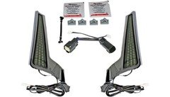 Custom Dynamics Fascia LED Panels Chrome/Smoke Harley FLH FLTR CD-FASCIA-BCMSC