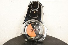 Custom Harley Davidson Primary Clutch Cover Clock Vintage Working 103