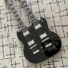 Custom Jimmy Page EDS-1275 Doubleneck VOS Electric Guitar - '69 black