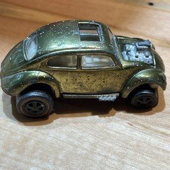 Custom Volkswagen Olive WHITE Int. 1967 Redline Hot Wheels 