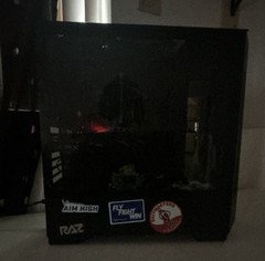 CyberPowerPC Gaming Desktop Tower PC Black RGB Lighting Tempered Glass Case