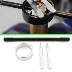 Damper Rod Bleed Tool Motorcycle Fork Spring Compressor Tool Set Black Silver