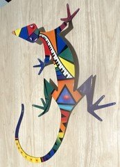 Dan Day Original Heavy Metal Colorful Lizard