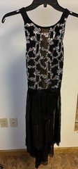 Dance Costume Black Small Silver Adult Kellé Brand
