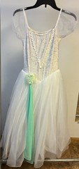 Dance Costume Gallery  Adult Small White Mint Green Ballet