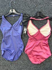 Dance New Clearance Leotard Harmonie HW201 in XS Adult Halter Silky Look Lycra