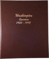 Dansco 7140 Coin Album For US Washington Quarters 1932-1998 New Free Shipping