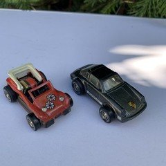 DARDA BEACH BUGGY & porche 911 PULL BACK CARs vintage west Germany 