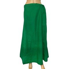 Dark Green Skirt Pure Cotton Indian Petticoat Women Underskirt Lehenga