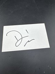 David Caruso signed autograph auto 3x5 card Actor NYPD Blue & CSI: Miami BAS