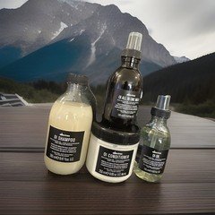 Davines OI Set: Shampoo, Conditioner, Oil, All In One Milk with Roucou Oil