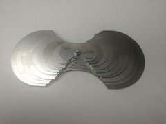Davis Large Metric Radius Gauge Set -20 sizes-12mm-50mmx"x2mm increments