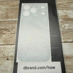dbrand Phone Skin  iPhone 17 Pro Silver White Holographic  Damascus Topographic