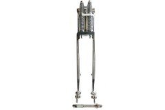 D+D Narrow Spring Fork Assembly Chrome 21 inch for Harley-Davidson
