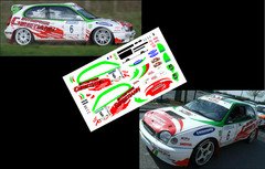 [DECALS 1/43] TOYOTA COROLLA WRC - CHRISTIANN - RALLYE LYS 2013