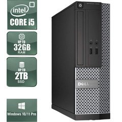 Dell OptiPlex Desktop PC Tower i5 32GB RAM 2TB SSD HDD Windows 11 Pro WiFi