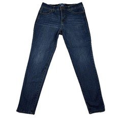 Democracy Jeans AB Solution Womens 10 Blue Dark Wash Skinny Leg High Rise