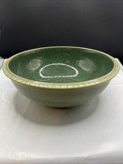 Denby Calm Soup Cereal Bowls 18cm  7 Inch Green England