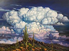Desert Clouds Hawkins Canvas Giclee Print Remarque Landscape Impressionism R15