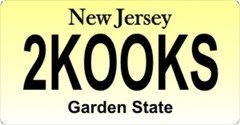 Design It Yourself New Jersey State Bicycle Plate - NJ1_BIKE