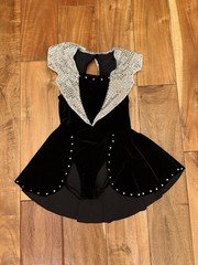 Designs For Dance Child Size Approx 4T Black Ballet, Jazz, Tap Leotard Costume