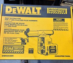 DeWalt DWH303DH Rotary Hammer Dust Extractor (Bare Tool) for DCH273