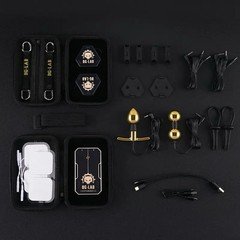 DG-LAB E-Stim Powerbox E-Stim Power Box Black/Gold Kit w/ Straps & Pads