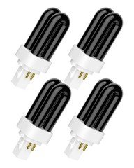 Dichroma 41050 7W Replacement Bulbs Compatible with Dynatrap 4 Pack, Black