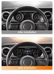 Digital Instrument Cluster Speedometer Panel 12.3"For Jeep Wrangler JL 2018-2023