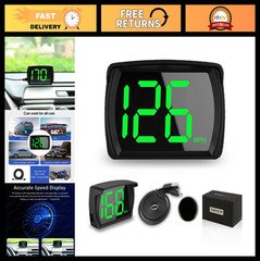 Digital Speedometer HUD GPS Head-Up Display for Cars & Trucks - Plug & Play, USB