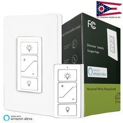 Dimmer Switch, Wall Switch with Wireless Remote  work with Alexa only