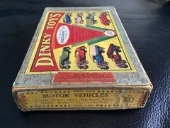 Dinky toys Prewar 30 Motor Vehicles Set Box lid Only