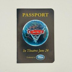 Disney Pixar Cars - CARS 2 PASSPORT PROMOTIONAL BOOKLET - Disney Store 2011