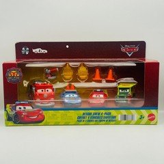 Disney Pixar Cars - NEON RACE & RESCUE 4-PACK RED, SARGE, SALLY - 1:55 Diecast
