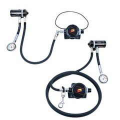 Dive Rite Regulator Sidemount Set 7' / 22" DIN with BAR gauges (metric)