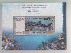 DJIBOUTI Commemorative 40 Francs 2017 Banknote in folder UNC Special Low serial