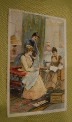 DOMESTIC SEWING MACHINE CO NEW YORK, NY Advertising Trade Card