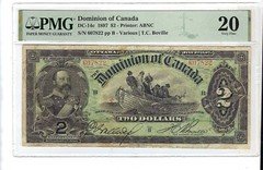 Dominion of Canada 1897 DC-14c $2 PMG VF 20