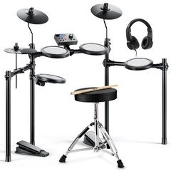 Donner DED-70 Electric Drum With Throne Headphones Melodics Lessons USB Charging