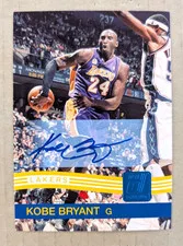 This is a picture showing 2010-11 Donruss Signatures #203 Kobe Bryant #19/49 Auto