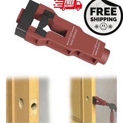 Door Latch Mortise Tool Kit for Wood Doors 1-3/8" 1-3/4" Install Guide