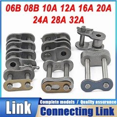 Double Roller Duplex Chain Offset Connecting Link Full/Half Link 06B 08B 10A-32A