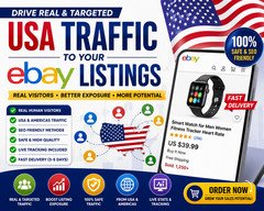 Drive Sale USA SEO Traffic to eBay Listing | Real Visitors | Boost Exposure
