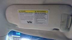 Driver Left Sun Visor Illuminated Gray Fits 06-10 INFINITI M35 100415