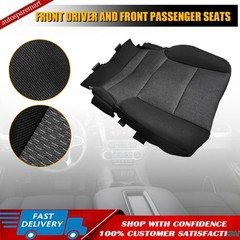 Driver Side Bottom Cloth Seat Cover for 2014-2019 GMC Sierra 1500 2500 Black