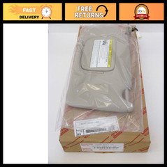 Drivers Side Sun Visor for 2004-2009 RX330 RX350 RX400H - Ivory Color, OEM Quali