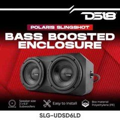 DS18 Polaris Slingshot Under Dash Loaded Enclosure Box (2) 6.5" 1200W Subwoofers