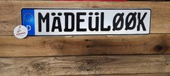DUETCHLAND, GERMAN, EURO -  BMW - European LICENSE plate, MADEYOULOOK, EMBOSSED